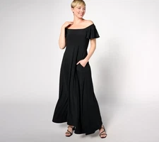 Women with Control Women's Dress Sz L Attitudes by Renee Regular Black A637009