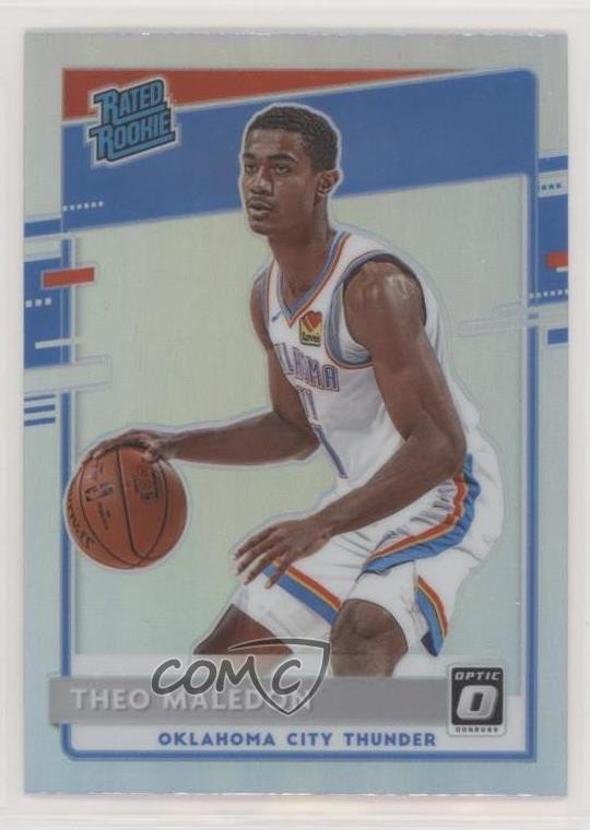 2020-21 Panini Donruss Optic Rated Rookie Holo Prizm Theo Maledon #184 j6b
