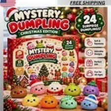 2026 Christmas Dumpling Squishy Advent Calendar 24 Days Surprise Mystery Toys