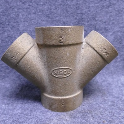 Nibco DWV Bronze 2'' Sweat Pipe Fitting Double Wye 2'' X 2'' X 1-1/2'' X 1-1/2'' Y