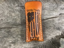 Leather Pocket Folding Knife Slip Pouch Buck 112 Size, Sheath Only 