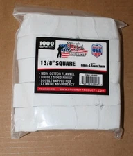 1000 Pro Shot 1 3/8 Patches + 3 6.5 Caliber Brass Brushes + Dewey 6.5 Jag