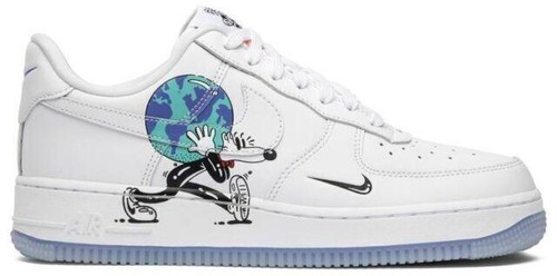 スニーカー Nike Air Force 1 Flyleather Steve Harrington Earth Day 2019 Nike Air Force 1 Flyleather Steve Harrington Earth Day 2019
