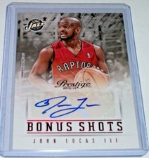 2013-14 Prestige Red Bonus Shots Autograph John Lucas III Baylor Oklahoma State