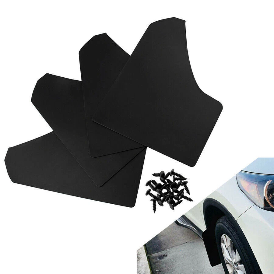 Protectores contra salpicaduras negros para auto de 15,3" con 20 clips de remache de sujetador de 6 mm Foto 3 de 4