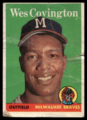 1958 Topps #140 Wes Covington Low Grade Filler