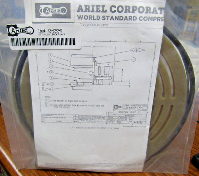  NEW ARIEL KB-2232-S COMPRESSOR SUCTION VALVE REBUILD  KIT 190CKT,NYX