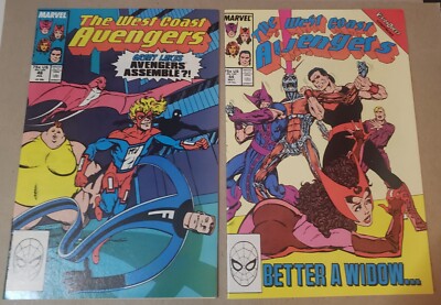 West Coast Avengers 44 & 46 Marvel Comics 1st Great Lakes Avengers
