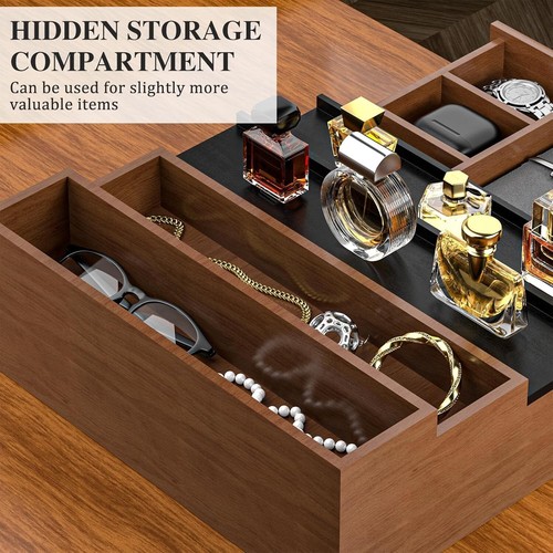 Cologne Organizer for Men,4 Tier of Elevated Cologne Display Stand with Drawer S - Picture 4 of 7