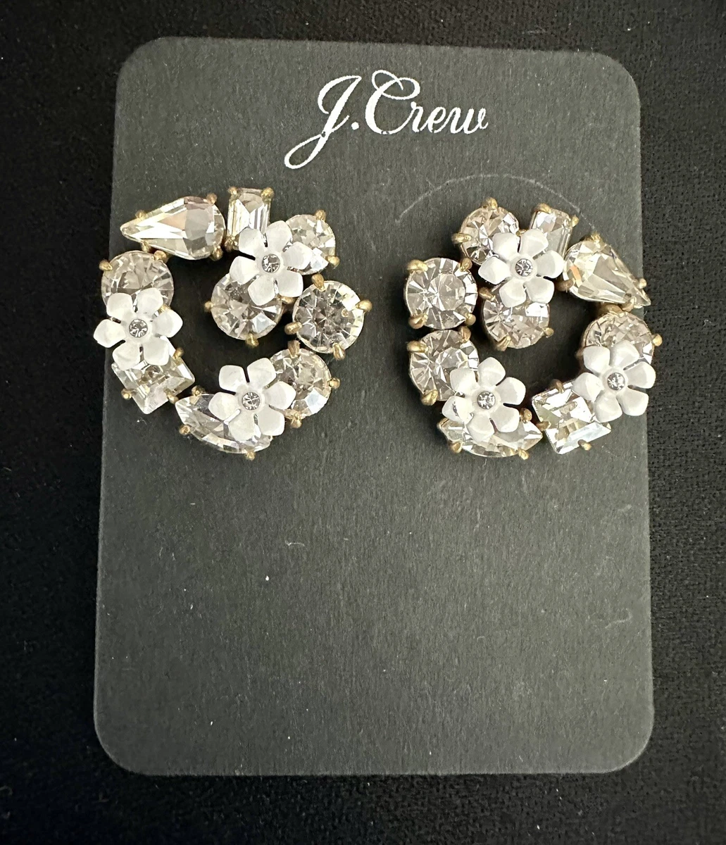 J crew store wreath earrings