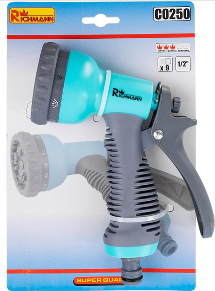 Multifunktions Gartenbrause 9 Funktionen Gartenspritze Handbrause Pvc & Gummi-image