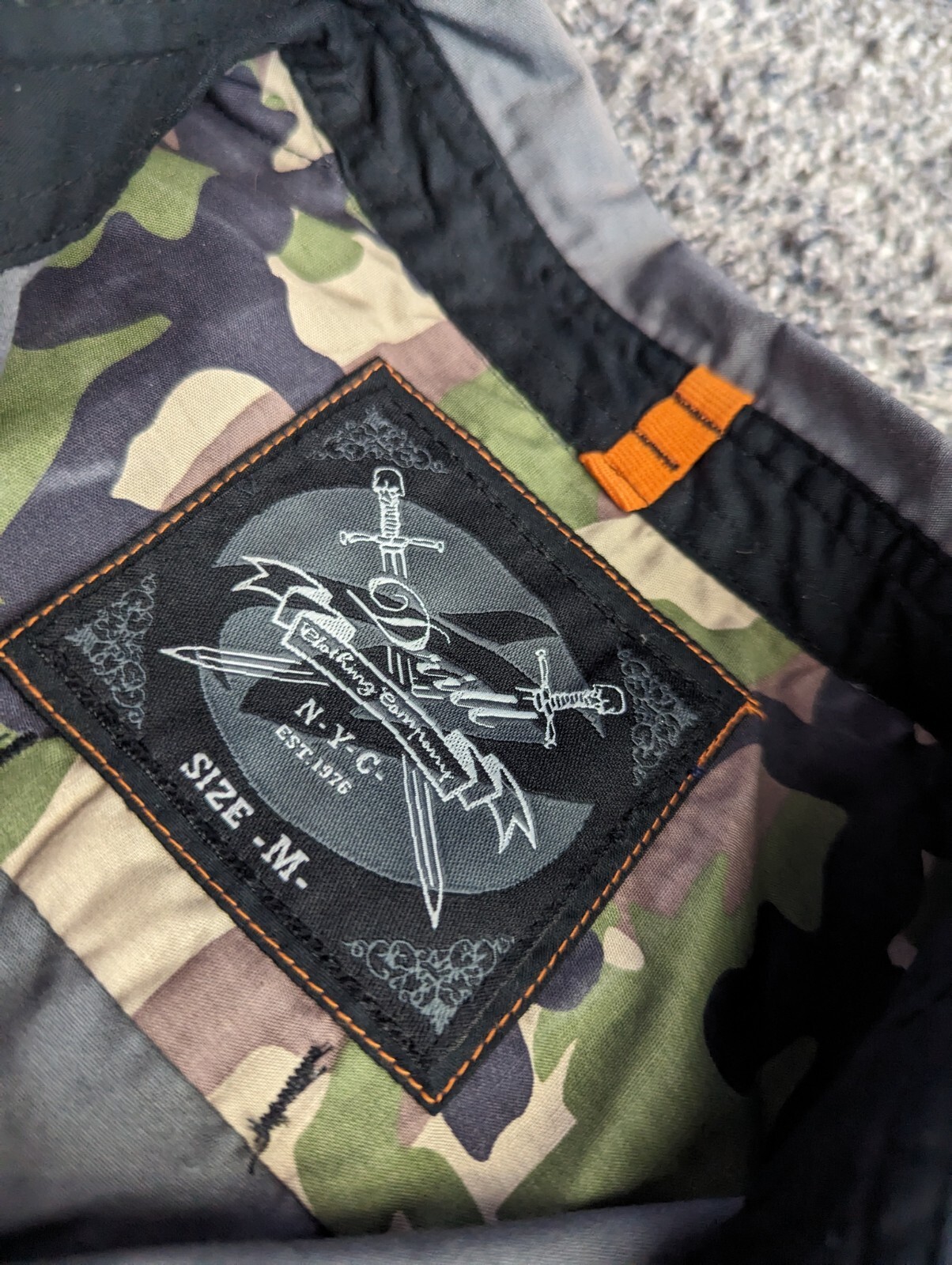 Mens Shirt Drill Clothing Company NYC Size M Green Button Up USA EUC