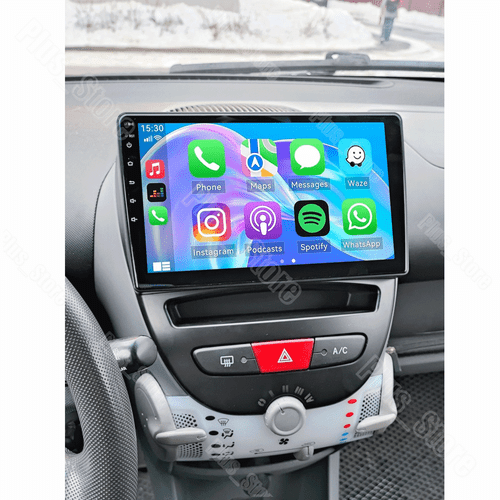 10'' Autoradio Android13 Carplay GPS Sat Für Peugeot 107 Citroën C1 Toyota Aygo - Bild 4 von 18