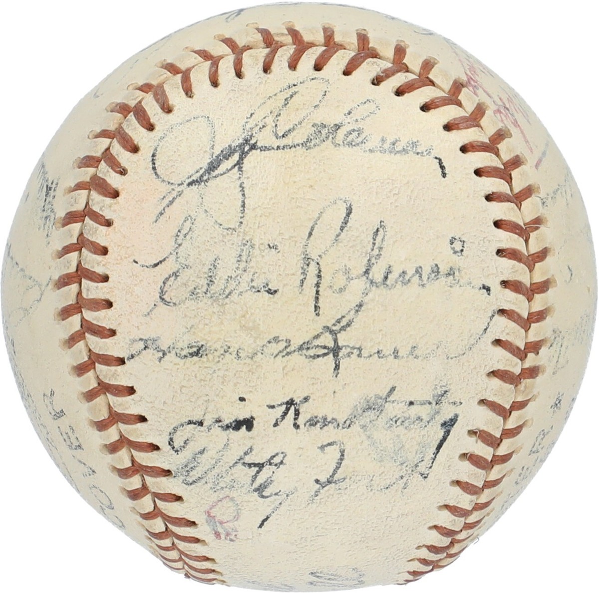 1956 New York Yankees World Series Champs Team Signed Baseball