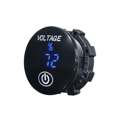 Pipe Valve T-type Valve Car digital Voltage Meter{Blue} Touch Tester Digital