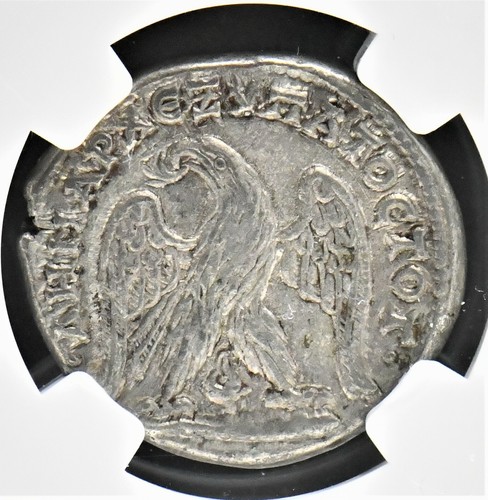 PHOENICIA, CARACALLA SILVER BI TETRADRACHM 198 - 217 A.D., NGC GRADE CH XF - Picture 2 of 6
