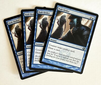 Halt Order (4) Scars of Mirrodin NM MTG Magic the Gathering