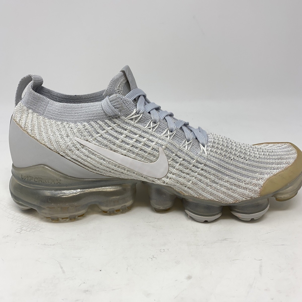 スニーカー NIKE Air VaporMax Flyknit 3 White Pure Platinum SS 19 2019 Nike Air Vapor Max Flyknit 3 Pure Platinum White AJ6910-100