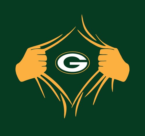 Green Bay Packers Superman Rip shirt 