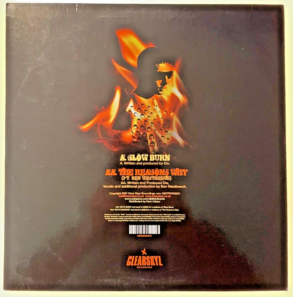 DJ Die Ft Ben Westbeech – Slow Burn / The Reasons Why - Drum