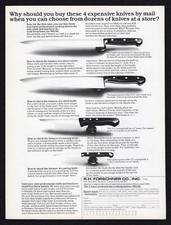 1979 RH Forschner Professional Cooking Knives Chefs Butchers Balanced Print Ad