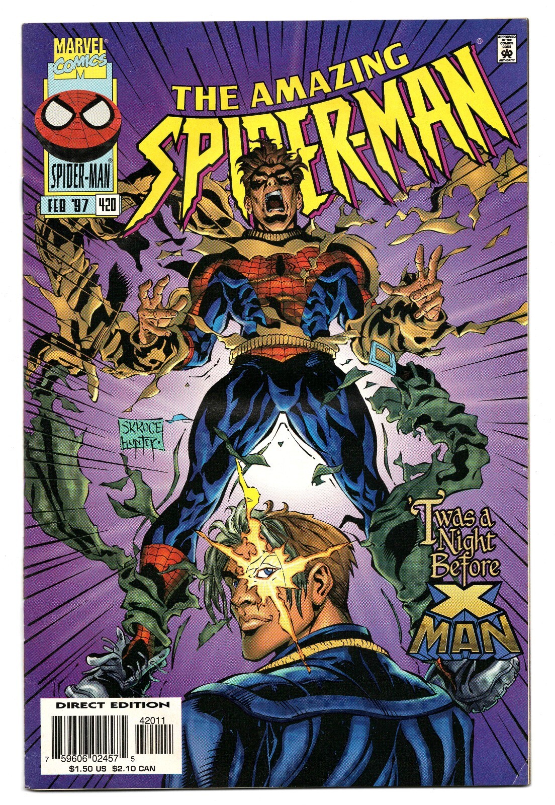 Cómics de Marvel 1997 de colección de Amazing Spider-Man #420