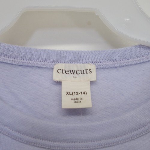 Crewcuts Kids Girls Purple Sequin Bow Long Sleeve Sweatshirt Size XL (12-14) - Picture 4 of 7