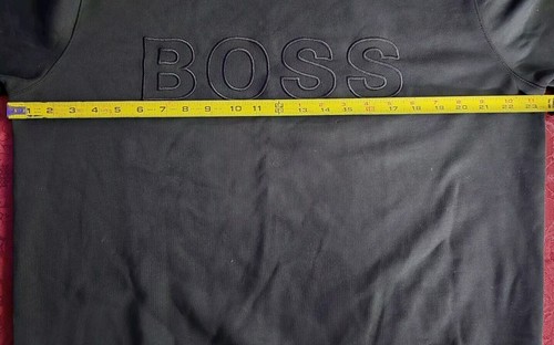 NWT BOSS HUGO BOSS, NEVER WORN EMBROIDERED MENS XL SWEATSHIRT LARGE BOSS LOGO - Picture 5 of 8