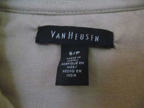 NWT Men's Van Heusen Light Tan long sleeve 1/2 Zip up Sweater shirt Size Small - Picture 3 of 5