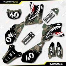 Woodland Savage Graphics Kit fits Suzuki DRZ400SM Drz400s drz400 Supermoto DRZ