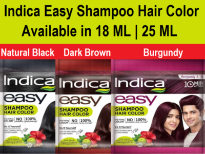 Colorant Capillaire Naturel Indica Easy Mini - Noir Naturel - 18 Ml - Lot De 10 - Henné