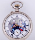 Antique Pocket Watch WWI Imperial Russ c1916-Tsar Nicholas II /Empress Alexandra