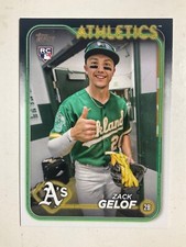 ZACK GELOF 2024 Topps Rookie RC Golden Mirror Image Variation SSP #166, A's RARE