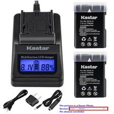 Kastar Battery LCD Fast Charger for Nikon EN-EL14 Nikon D3400 DSLR Camera