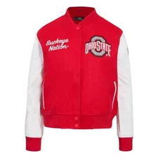 Ohio State Buckeyes Women's Pro Standard Varsity Jacket