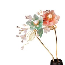 Chinese Hair Sticks For Buns Flower Pins Hanfu Decorative Chopstick For Women