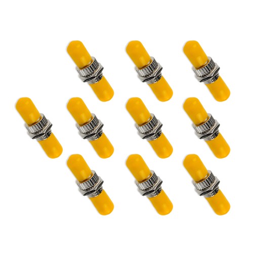 10 Pack Fiber Optic Adaptor ST to ST Singlemode Single Cable Connector Coupler D