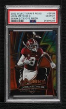 2022 Select Draft Picks Sparks Tie-Dye Prizm 16/25 John Metchie III PSA 10 3hd