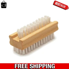 Non-Slip Wooden Two-Sided Nail Brush for Hands and Toes - Heavy Duty Design