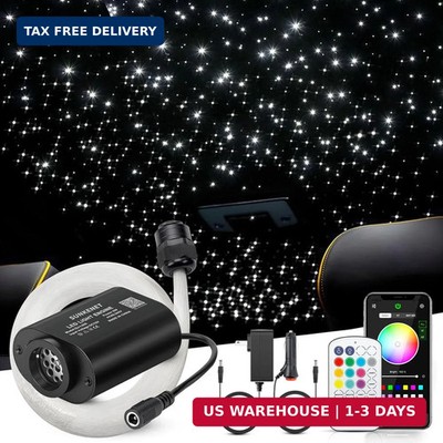 6W Mini Size Twinkle 550pcs*0.03in*9.8ft Starlight Headliner Kit, Star Lights fo