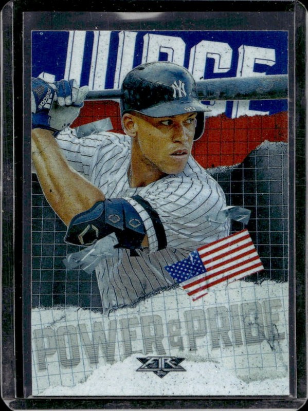 2020 Topps Fire Aaron Judge Power and Pride #PP-9 New York Yankees