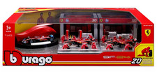 Burago 1:43 Formula One Racing Deluxe Paddock Ferrari SF-24 Leclerc / Sainz