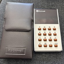 Vintage 1970s ROCKWELL 18R Calculator Tested Works Great