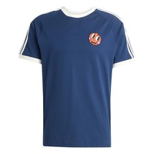 Image of adidas Originals Cali T Shirt Night Indigo Navy Crew Neck Graphic Print Tee Top
