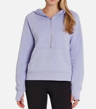 Danskin Ladies' Half Zip Hoodie, Lavender, Large