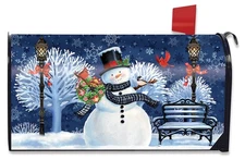 Briarwood Lane Snowman Holiday Cheer Christmas Mailbox Cover