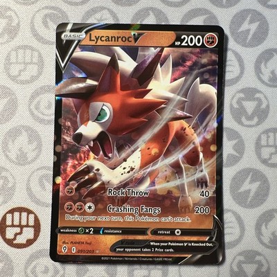 Lycanroc v 091/203 Evolving Skies Pokémon Karte - Englisch, Boosterfrisch