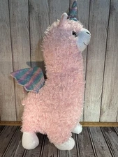 Hobby Lobby Llamacorn 20” Plush Sparkling Unicorn Llama Pink Rainbow Horn Wings