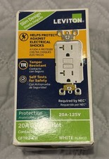 Leviton GFTR2-KW 20A 125V Tamper Resistant GFCI Outlet - White