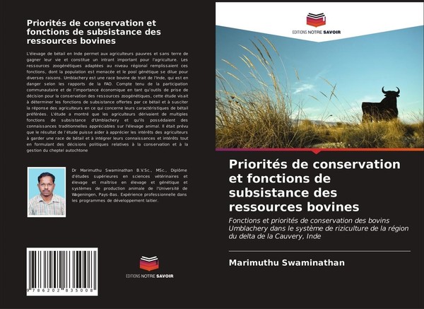 PrioritéS De Conservation Et Fonctions De Subsistance Des Ressources Bovines Mar-image